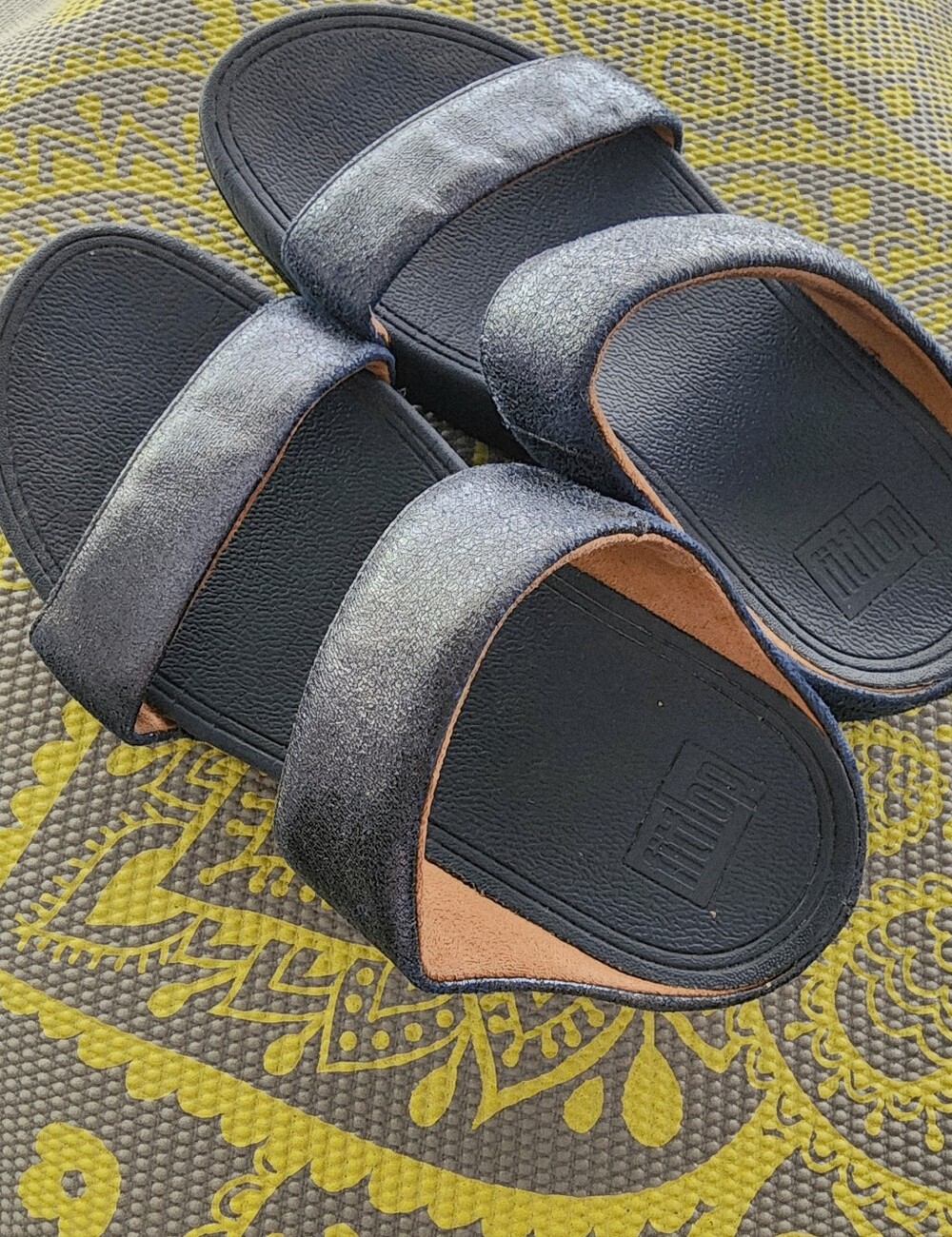 Fitflop Navy Slide Sandals